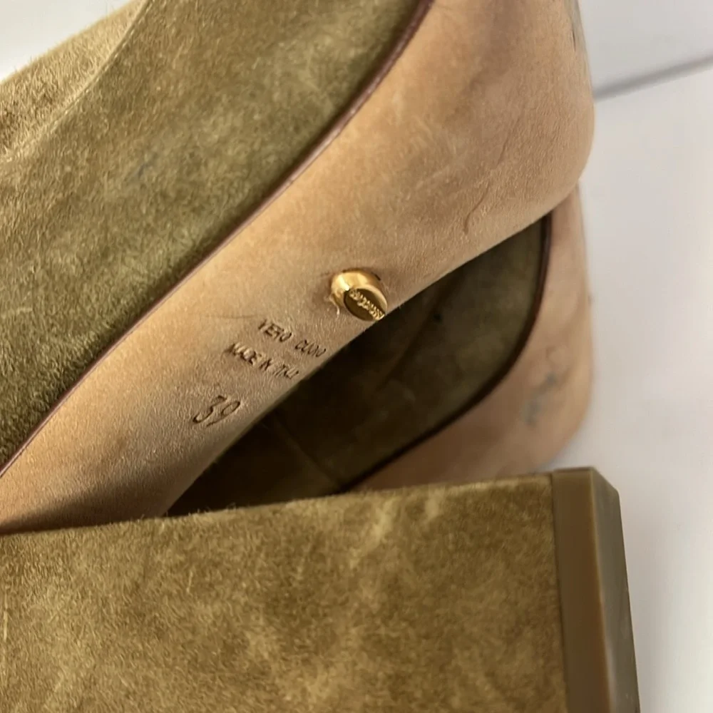 Sergio Rossi over the knee suede boots